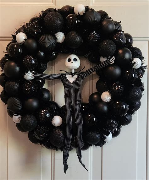 Jack Skellington Wreath - Etsy