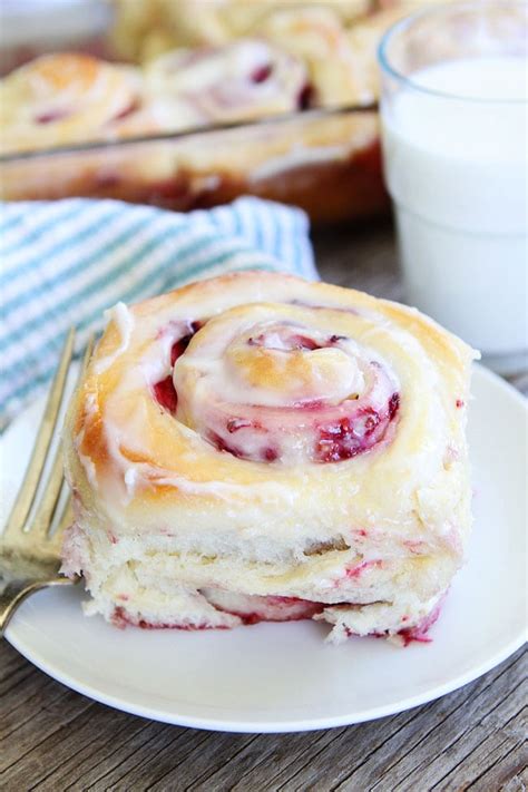 Raspberry Sweet Rolls Recipe Two Peas And Their Pod