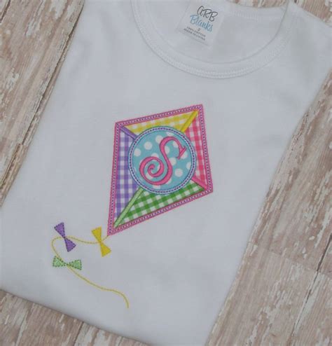 Kite Applique Shirt Applique Shirts Applique Etsy