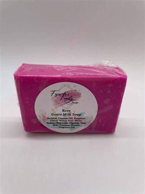 Rose Bar Soap All Natural Handmade Perfect Rose Soap Etsy