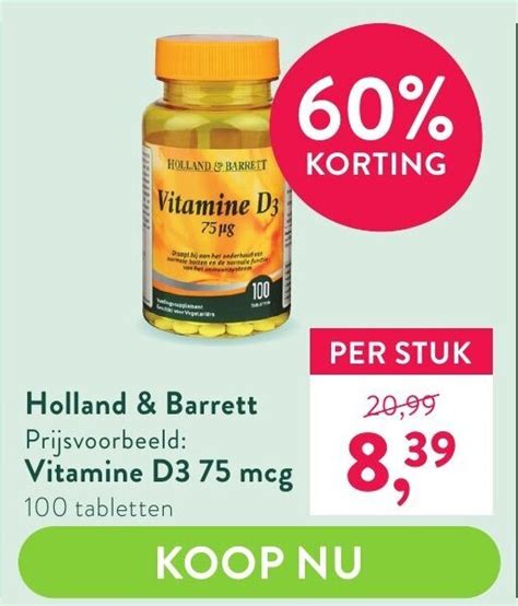 Vitamine D Mcg Aanbieding Bij Holland Barrett