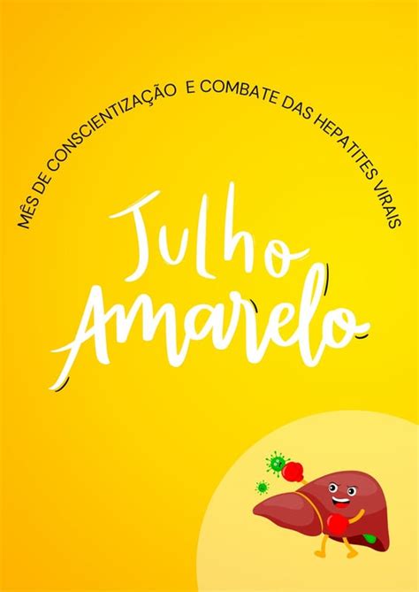 Modelos de Julho Amarelo customizáveis e grátis