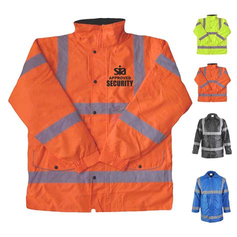 Security Sia Approved Long Coat Hi Vis Parka Brook Hi Vis Ppe