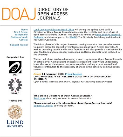 Twenty Years Supporting Open Global And Trusted Research DOAJ Blog