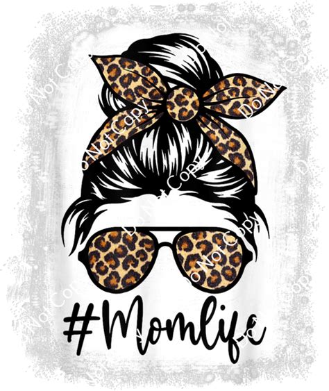 Colorsplash Ultra Mom Life Leopard Messy Bun