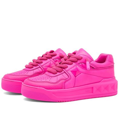 Valentino One Stud Xl Sneaker Pink Pp End Tw