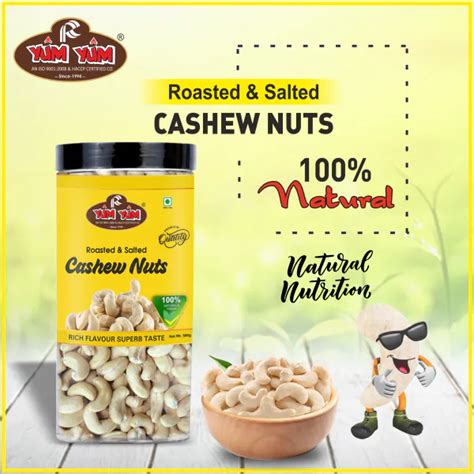 YUM YUM Roasted Lightly Salted Cashew Nut Kaju 500g JioMart