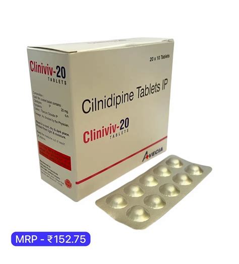 Cilnidiptine Tablet 20 Mg At Rs 1527 5 Box In New Delhi ID