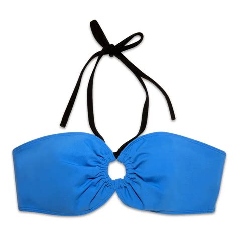 Miska Paris Two Tone Bandeau Bikini Top Royal Blue Smallable