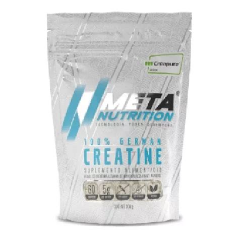 Meta Nutrition Creatina Sello Creapure 300 Grs 60 Serv Sabor Sin Sabor