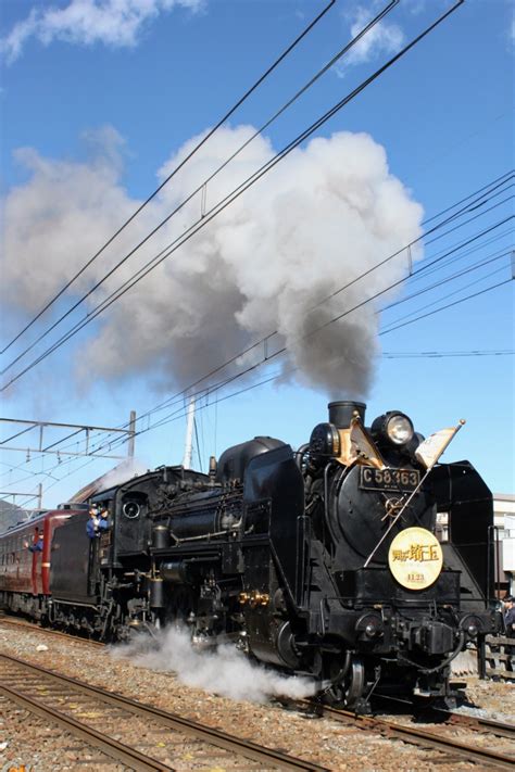 秩父鉄道 国鉄c58形蒸気機関車 パレオエクスプレス 長瀞駅 鉄道フォト・写真 By とんぬらさん レイルラボraillab