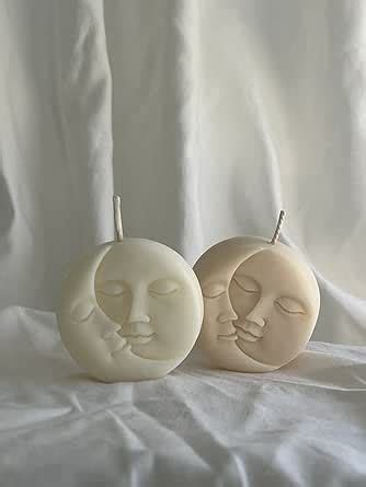 Amazon 2 Pcs Sun And Moon Shaped Candles Aesthetic Candle