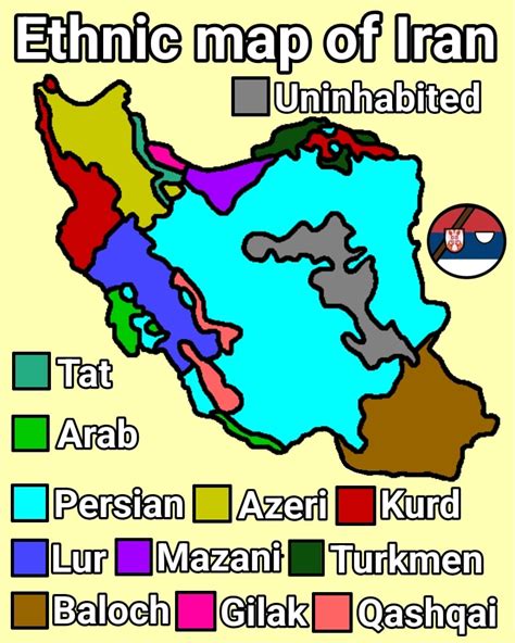 Ethnic map of Iran 🇮🇷 (@srb_maps on instagram) : r/MapPorn