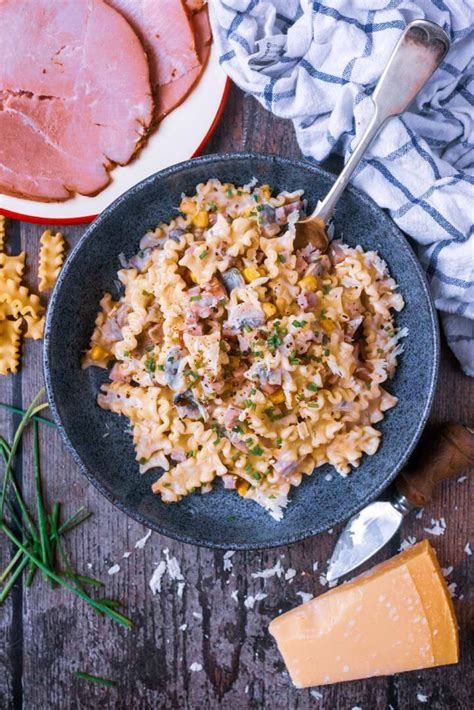 Leftover Gammon Pasta Hungry Healthy Happy