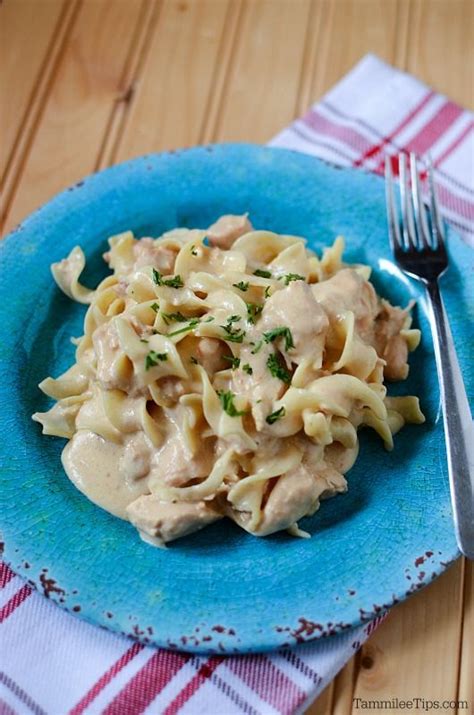 Slow Cooker Crock Pot Chicken Stroganoff Recipe Tammilee Tips Crock Pot Chicken Stroganoff