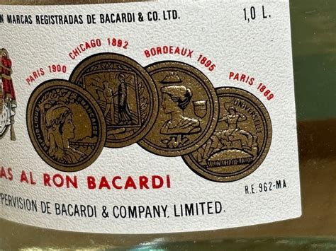 Bacardi Superior Carta Blanca Light Dry B 1970 Talet 1 Liter 4