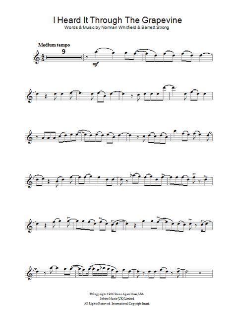 I Heard It Through The Grapevine | Sheet Music Direct