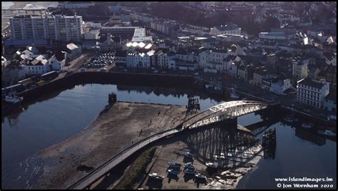 Aerial View At Ramsey Harbour Isle Of Man 61220