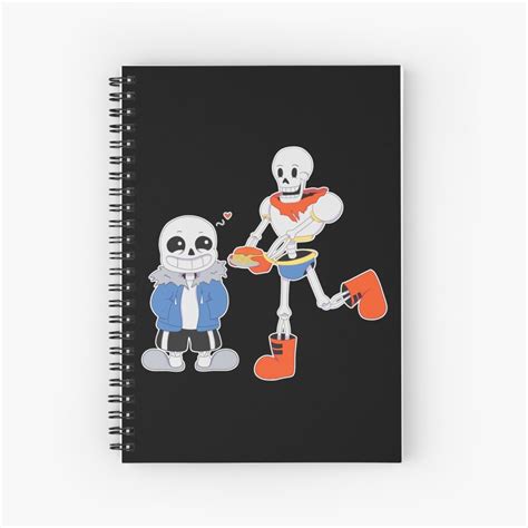 Sans And Papyrus Undertale Spiral Notebook For Sale By Tururushop