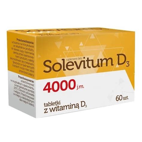 Solevitum D3 4000 J M 60 Tabletek Powlekanych Polskimarket Nl