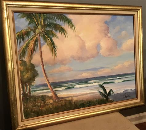 SOLD Florida Highwaymen A E Backus Original 1970 Student Painting