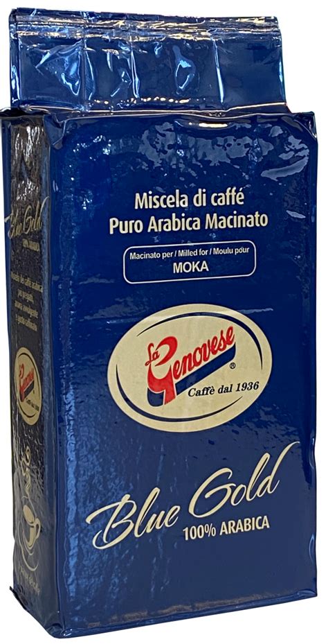 La Genovese Caff Blue Gold Arabica Macinato Per Moka