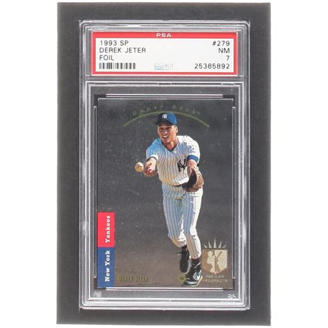 Derek Jeter 1993 Sp 279 Foil Rc Psa 7 Pristine Auction