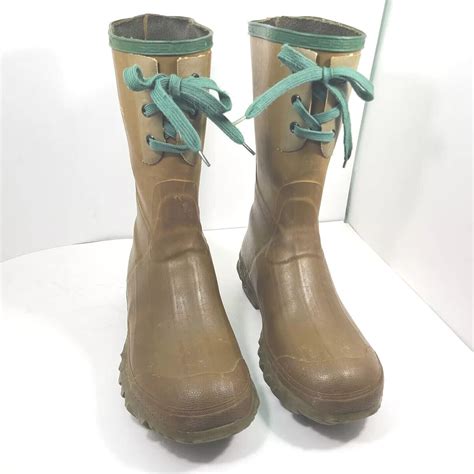 Northerner Servus Rubber Rain Boots Mens 11 Green Waterproof Mud Muck