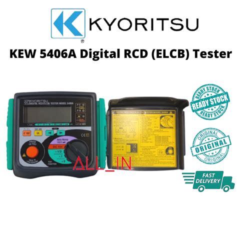 Kyoritsu KEW 5406A Digital RCD ELCB Tester Ready Stock Original