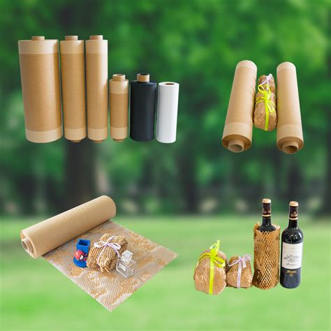 In Store No Cutting Packaging Buffer Honeycomb Wrap Kraft Wrapping