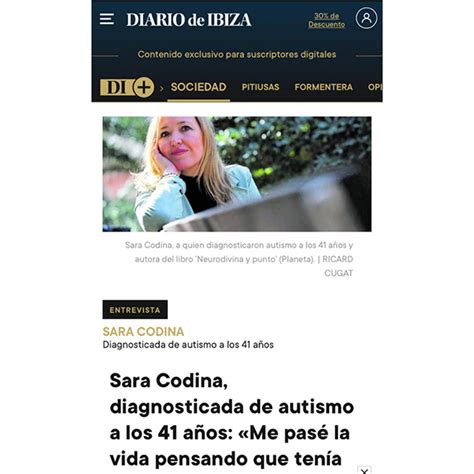 Medios De Comunicaci N Mujer Y Autista Sara Codina