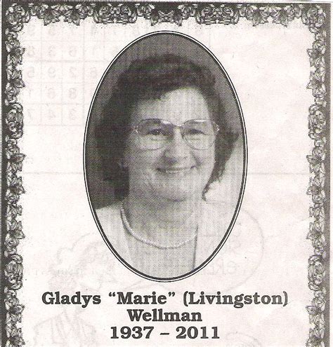 Gladys Marie Livingston Wellman Find A Grave Memorial