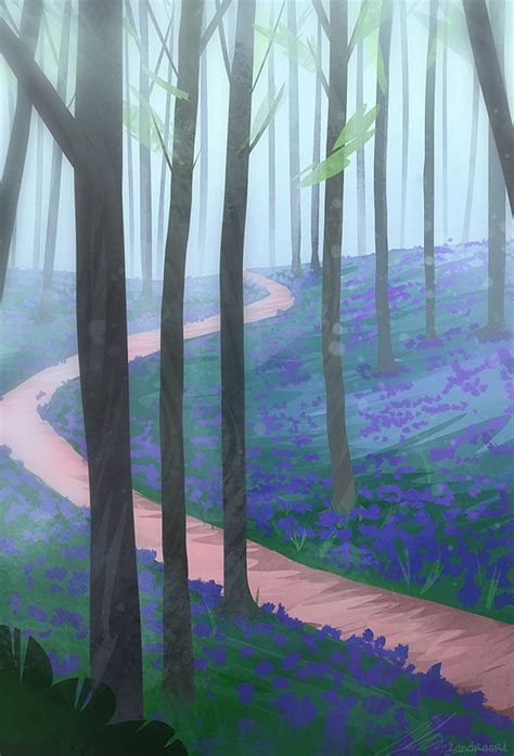 ZandraArt | quick foggy forest