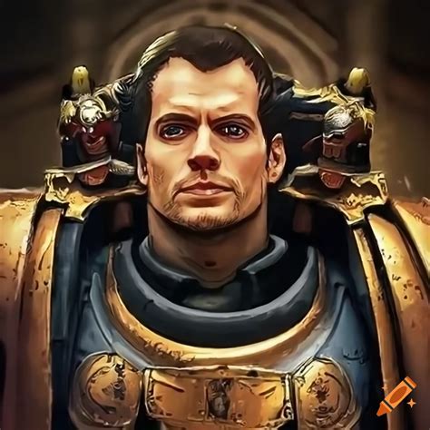 Henry Cavill Portraying Roboute Guilliman A Primarch Character On Craiyon