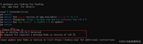 Angular The Angular Cli Requires A Minimum Node Js Version Of V