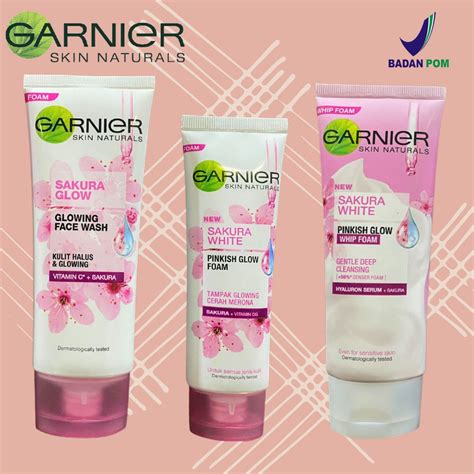 Jual GARNIER SAKURA GLOW SAKURA WHITE PINKISH GLOW FOAM WHIP FOAM FACE