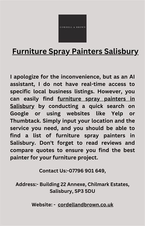 PPT Furniture Spray Painters Salisbury PowerPoint Presentation Free