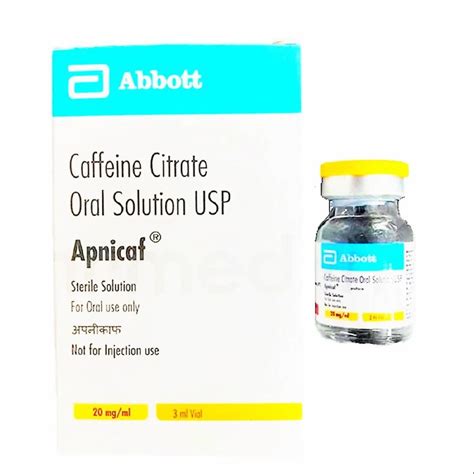 Abbot Apnicaf Caffeine Citrate Oral Solution 3ml at Rs 281/piece in Pollachi