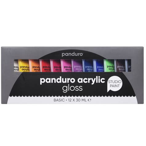 P Acrylic Gloss 12X30Ml Basic Panduro EKO