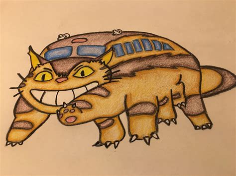 Totoro Cat Bus Drawing