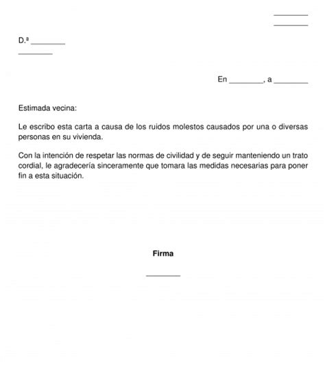 Modelo De Carta Para Abordar Los Ruidos Molestos Con Tu Propietario