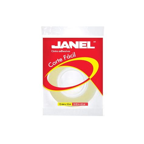 CINTA ADHESIVA CORTE FACIL JANEL 119 TRANSPARENTE DE 12 MM X 10 M 1