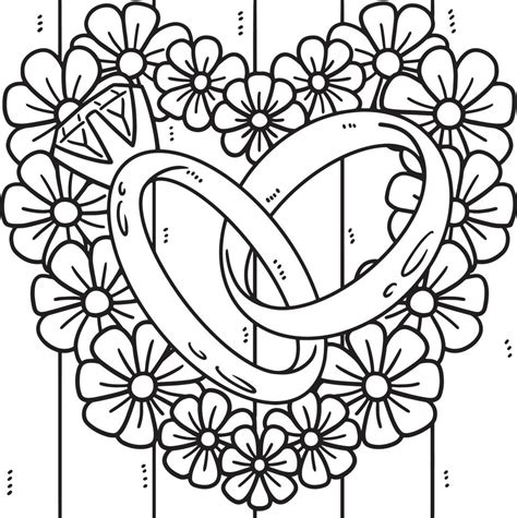 Wedding Ring Coloring Page