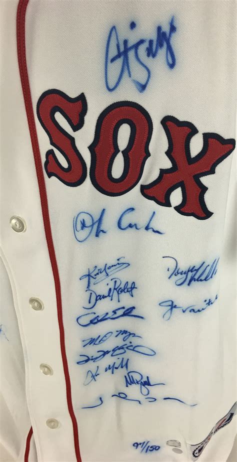 Lot Detail 2004 Boston Red Sox Team Signed World Series Jersey Mlb