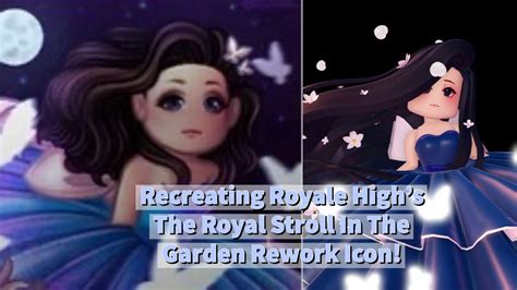 Recreating Royale Highs Royal Stroll In The Garden Rework Icon Youtube