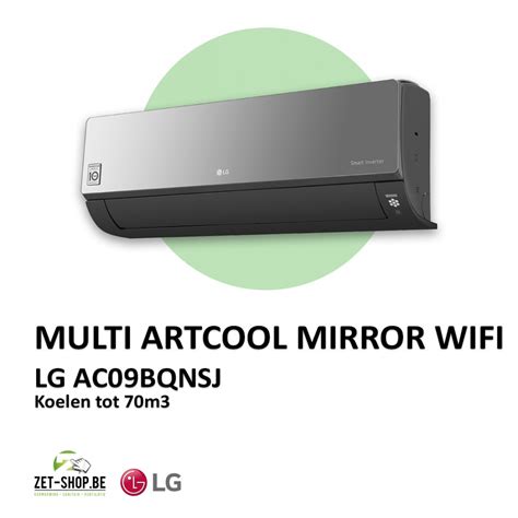 Lg Ac Bk Nsj Multi Artcool Mirror Wifi Wandmodel