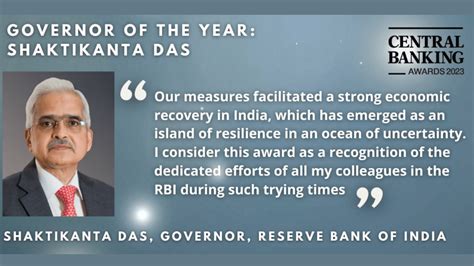 Rbi Chief Shaktikanta Das Honored With Governor Of The Year Award At