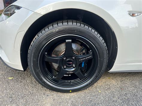 BEST写真館 マツダ ロードスター ND RC の HOT STUFF ホットスタッフ CROSS SPEED クロススピード セミグロスブラック を表示 タイヤとアルミ