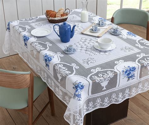 Toalha De Mesa Seven Quadrada Renda Sweet Lugares M X M