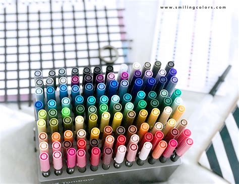 7 Easy Ways To Make A Tombow Dual Brush Pen Color Chart